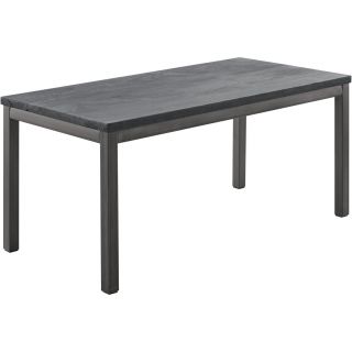 Kindertafel Tratto 110x55 cm rechthoekig mango zwart