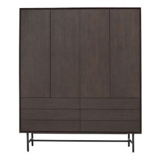 Opbergkast Belvio (165 Cm) dark oak fineer