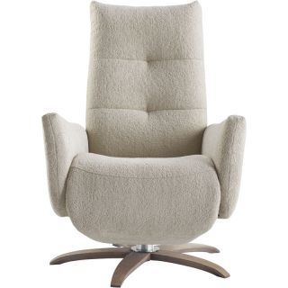 Relaxfauteuil Pianezzo verstelbare rug en voetensteun M clay