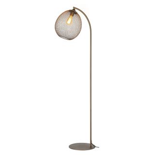 Vloerlamp Maroggia bruin koper 1-lichts