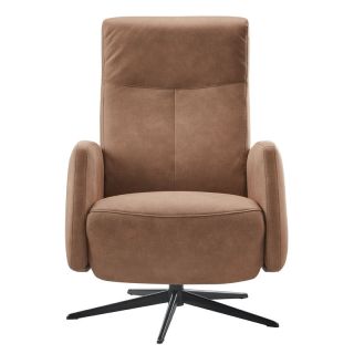 Relaxfauteuil Perfini verstelbare rug en voetensteun camel