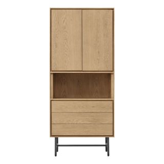 Opbergkast Belvio (85 Cm) light oak fineer