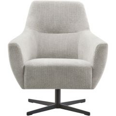 Draaifauteuil Gudo lichtgrijs