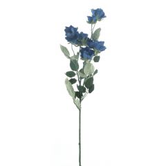 Kunstbloem Varenzo roos blauw