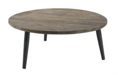 Salontafel Fidanza rond 100 mango grijs